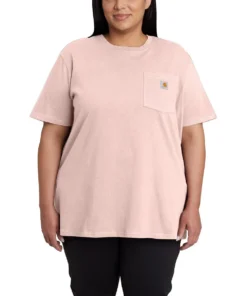 'Carhartt' Women's Lightweight Pocket T-Shirt - Ash Rose