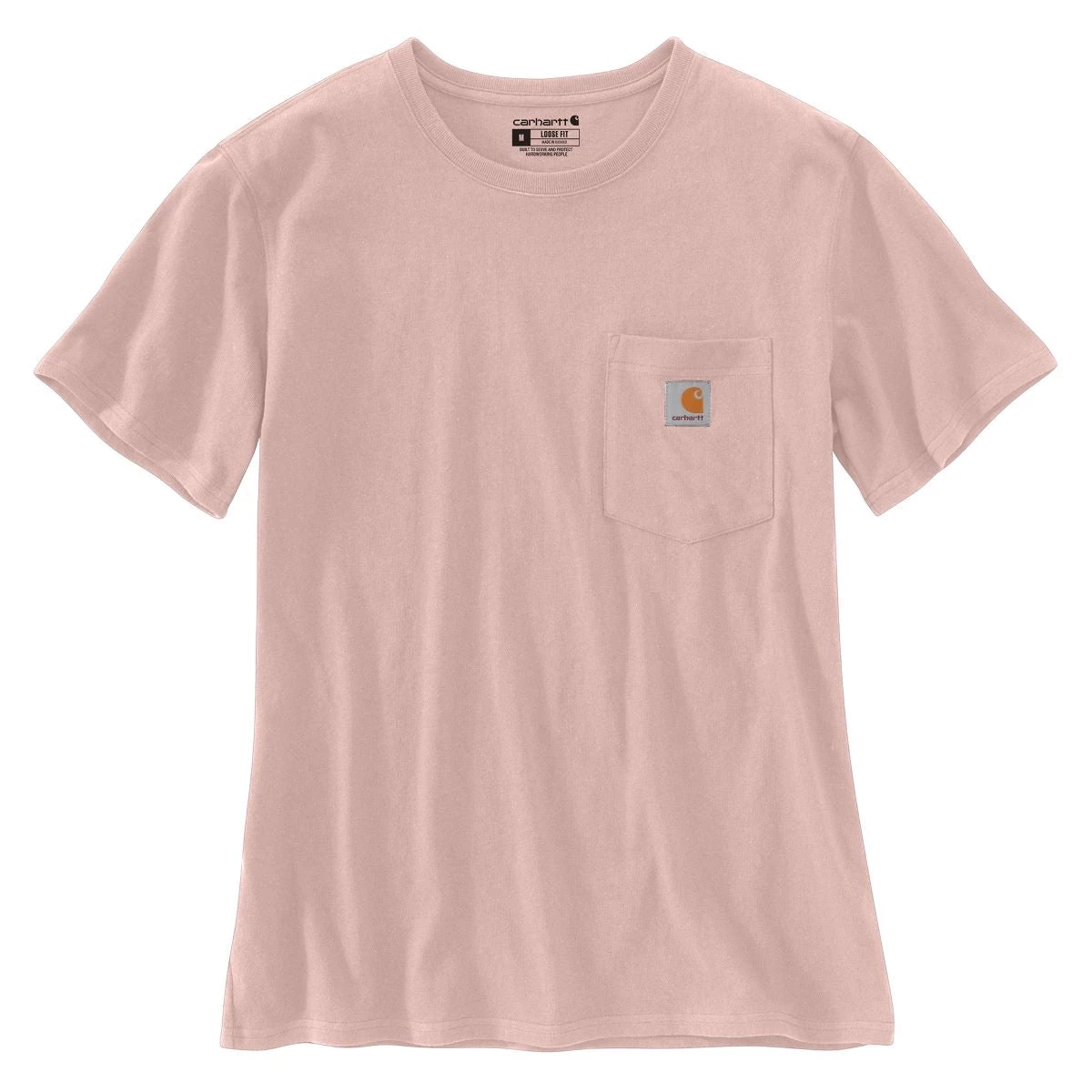 'Carhartt' Women's Lightweight Pocket T-Shirt - Ash Rose 4 'Carhartt' Women's Lightweight Pocket T-Shirt - Ash Rose