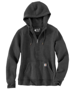 'Carhartt' Women's Clarksburg 1/2 Zip Sweatshirt - Carbon Heather