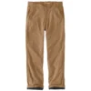 'Carhartt' Men's Rugged Flex Rigby Dungaree Flannel Lined Pant - Dark Khaki