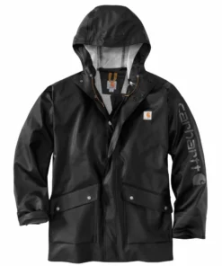 'Carhartt' Men's Midweight Waterproof Rainstorm Jacket - Black