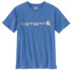 'Carhartt' Women's Loose Fit Heavyweight Graphic T-Shirt - Light Cobalt Heather 1 'Carhartt' Women's Loose Fit Heavyweight Graphic T-Shirt - Light Cobalt Heather