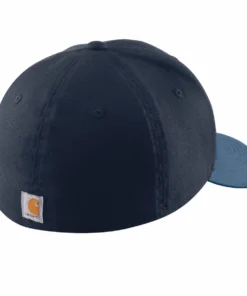 'Carhartt' Men's Rugged Flex Cap With Patch Logo - Navy
