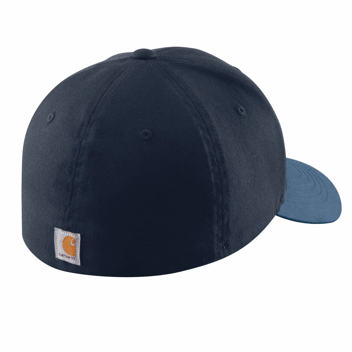 'Carhartt' Men's Rugged Flex Cap With Patch Logo - Navy 4 'Carhartt' Men's Rugged Flex Cap With Patch Logo - Navy