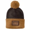 'Carhartt' Men's Knit Pom Pom Craftsmanship Beanie - Dark Brown