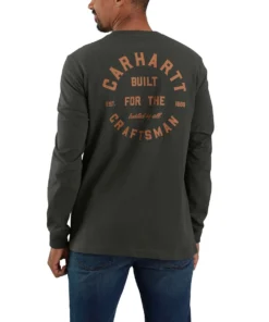 'Carhartt' Men's Relaxed Fit Heavyweight Pocket T-Shirt - Peat
