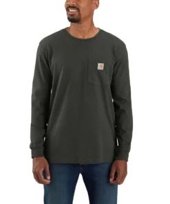 'Carhartt' Men's Relaxed Fit Heavyweight Pocket T-Shirt - Peat