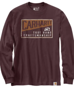 'Carhartt' Men's Heavyweight Craftsmanship Graphic T-Shirt - Port