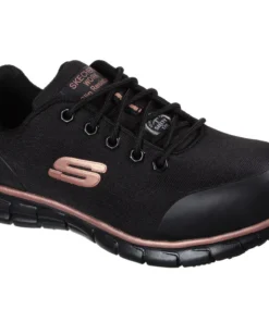 'Skechers' Women's Sure Track Chiton EH Alloy Toe - Black / Rose Gold