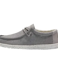 'Hey Dude' Men's Wally Chambray - Frost Grey