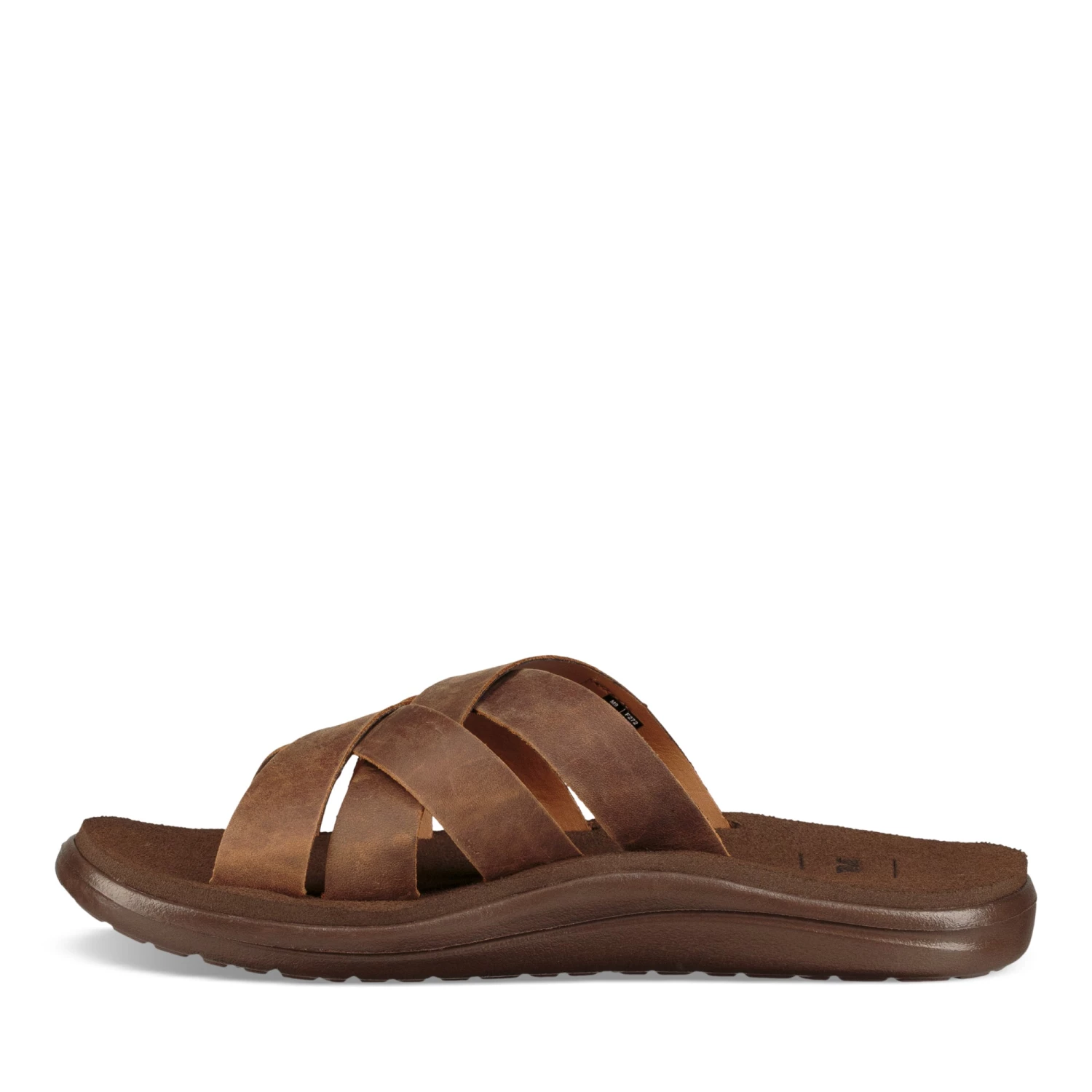 'Teva' Men's Voya Leather Slide - Pecan 7 'Teva' Men's Voya Leather Slide - Pecan