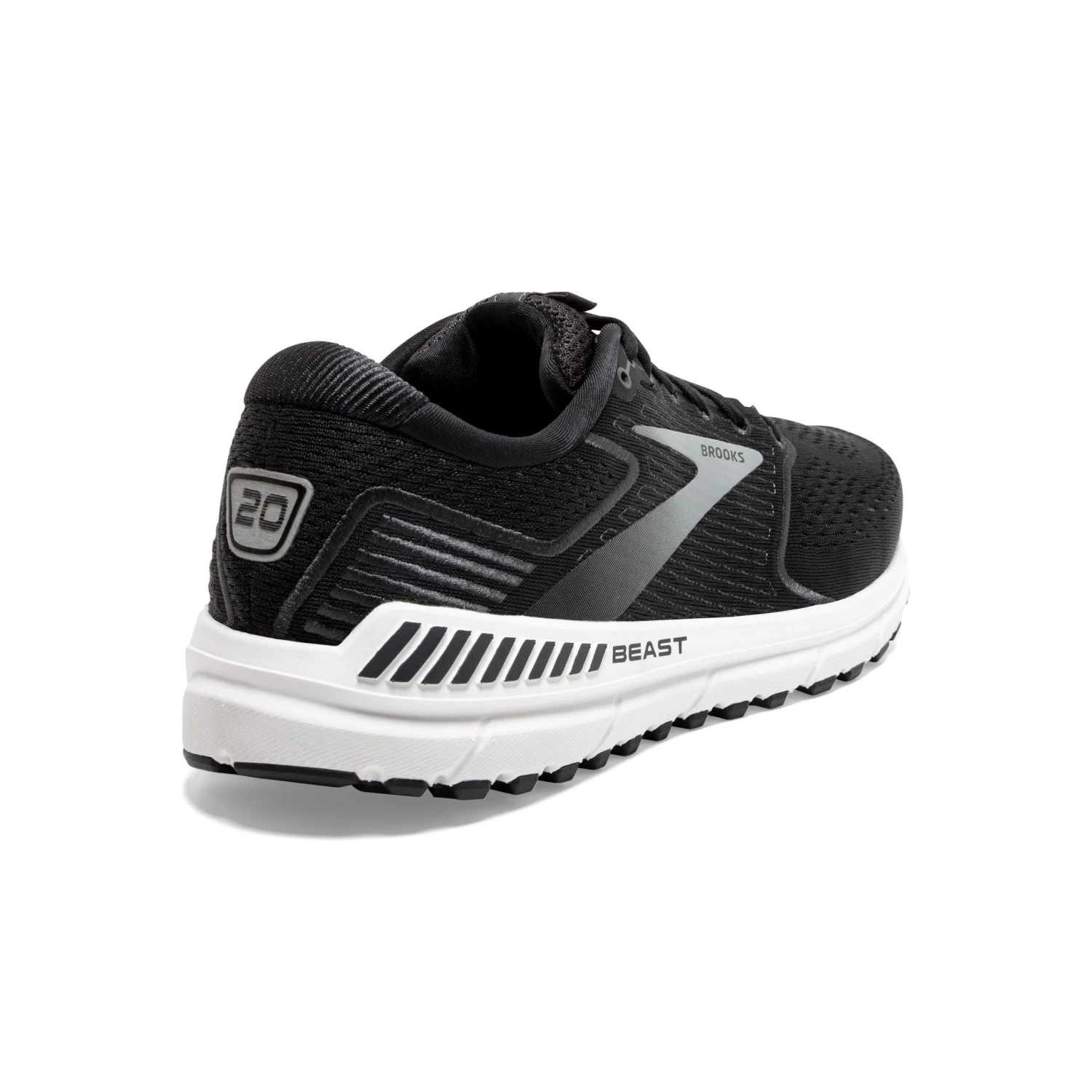 'Brooks' Men's Beast 20 - Black / Ebony / Grey 7 'Brooks' Men's Beast 20 - Black / Ebony / Grey