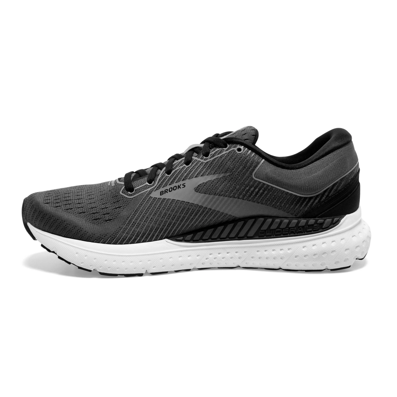 'Brooks' Men's Transcend 7 - Black / Grey 8 'Brooks' Men's Transcend 7 - Black / Grey