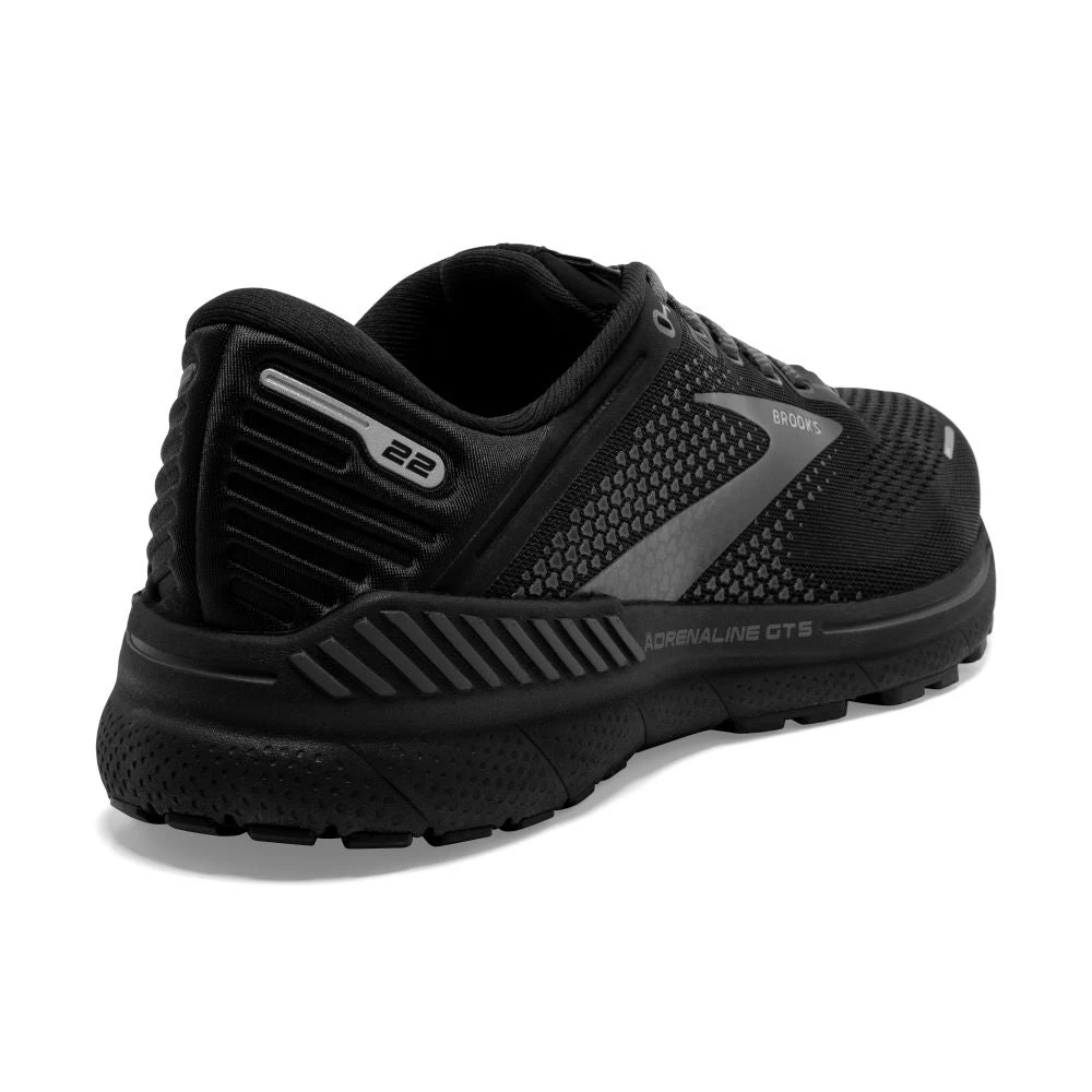 'Brooks' Men's Adrenaline GTS 22 - Black / Black / Ebony 8 'Brooks' Men's Adrenaline GTS 22 - Black / Black / Ebony