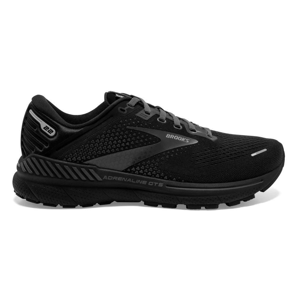 'Brooks' Men's Adrenaline GTS 22 - Black / Black / Ebony 3 'Brooks' Men's Adrenaline GTS 22 - Black / Black / Ebony