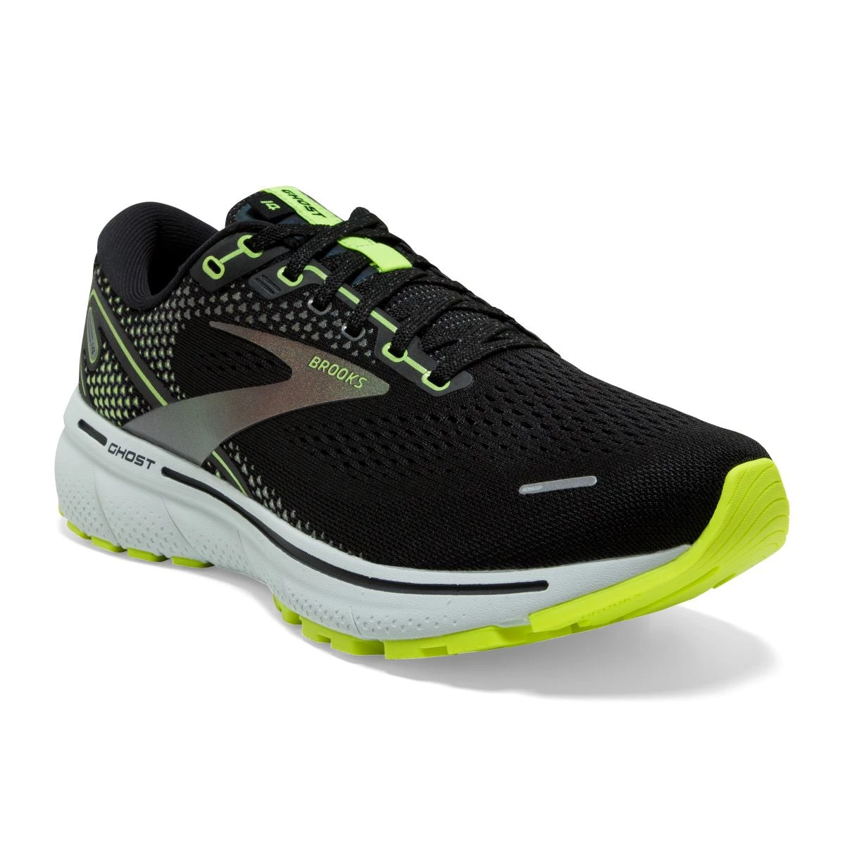 'Brooks' Men's Ghost 14 - Black / Nightlife 4 'Brooks' Men's Ghost 14 - Black / Nightlife