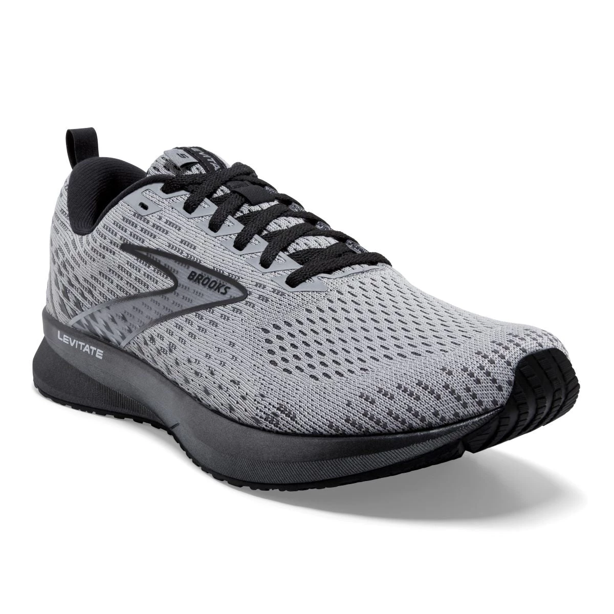 'Brooks' Men's Levitate 5 - Grey / Blackened Pearl / Black 4 'Brooks' Men's Levitate 5 - Grey / Blackened Pearl / Black