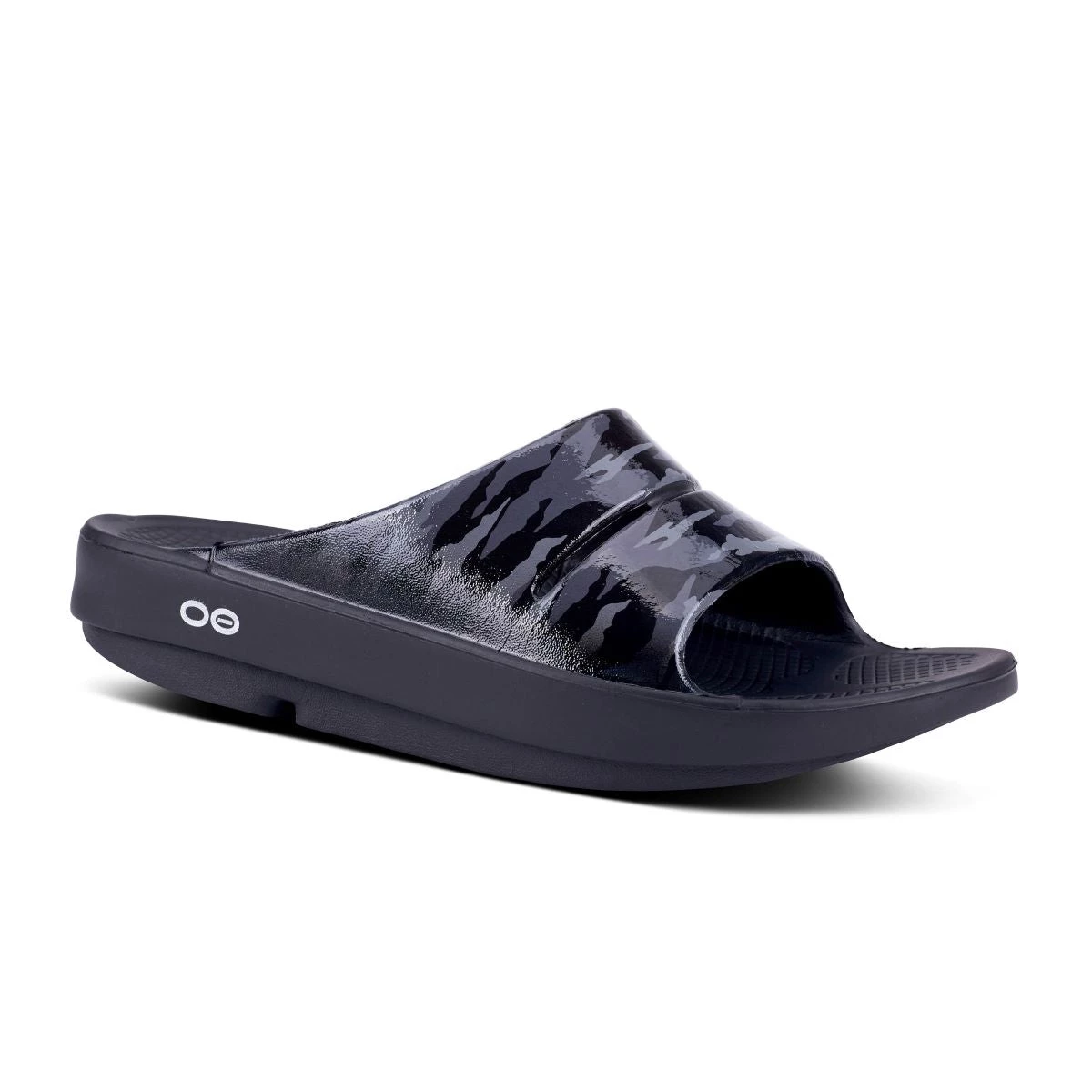 'OOFOS' Women's OOahh Slide Limited Edition - Black / Gray / Camo 4 'OOFOS' Women's OOahh Slide Limited Edition - Black / Gray / Camo