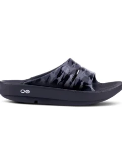 'OOFOS' Women's OOahh Slide Limited Edition - Black / Gray / Camo