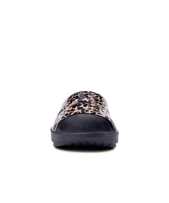 'OOFOS' Women's OOahh Slide Limited Edition - Black / Leopard