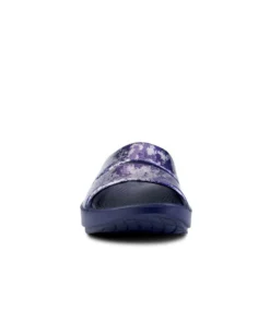 'OOFOS' Women's OOahh Slide Limited Edition - Navy / Silver / Silver Snake 11 'OOFOS' Women's OOahh Slide Limited Edition - Navy / Silver / Silver Snake