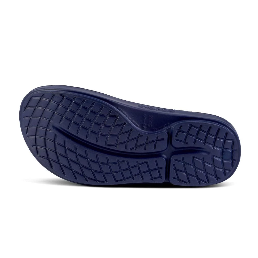 'OOFOS' Women's OOahh Slide Limited Edition - Navy / Silver / Silver Snake 5 'OOFOS' Women's OOahh Slide Limited Edition - Navy / Silver / Silver Snake