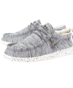 'Hey Dude' Men's Wally Stretch - Stone/White