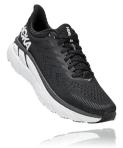 'HOKA' Men's Clifton 7 - Black / White