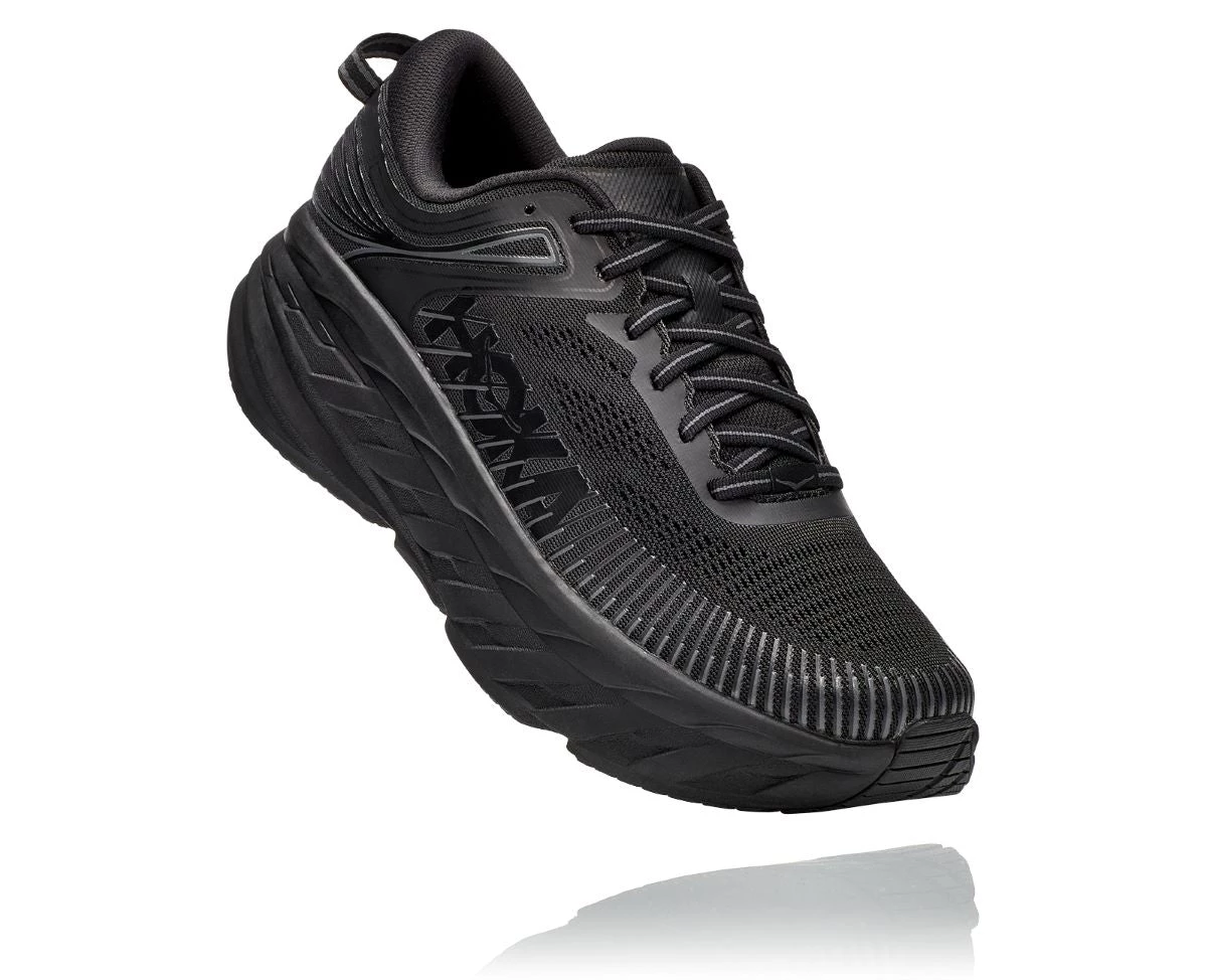 'HOKA' Men's Bondi 7 - Black / Black (Extra Wide) 3 'HOKA' Men's Bondi 7 - Black / Black (Extra Wide)