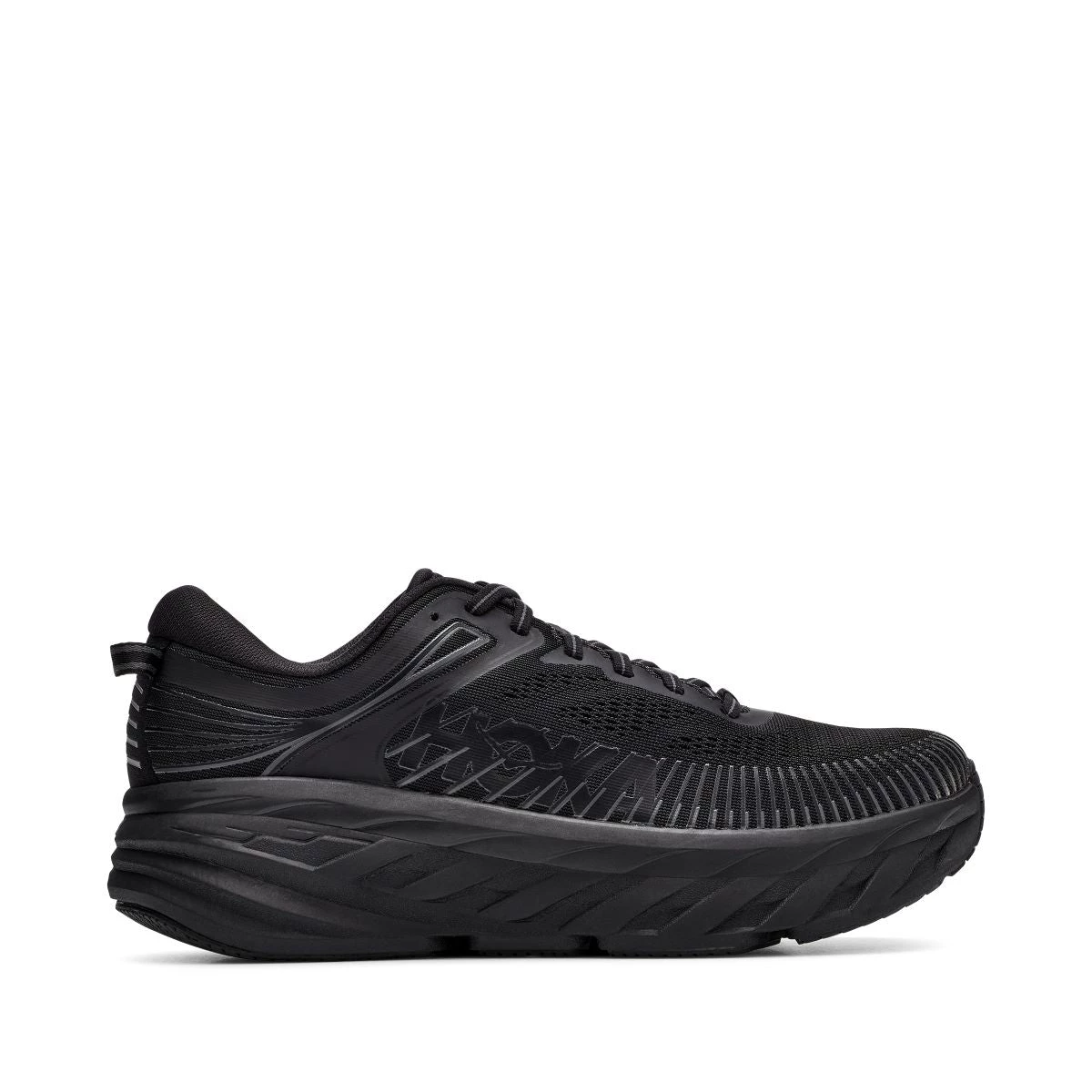 'HOKA' Men's Bondi 7 - Black / Black (Extra Wide) 6 'HOKA' Men's Bondi 7 - Black / Black (Extra Wide)
