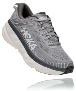 'HOKA' Men's Bondi 7 - Wild Dove / Dark Shadow (Wide)