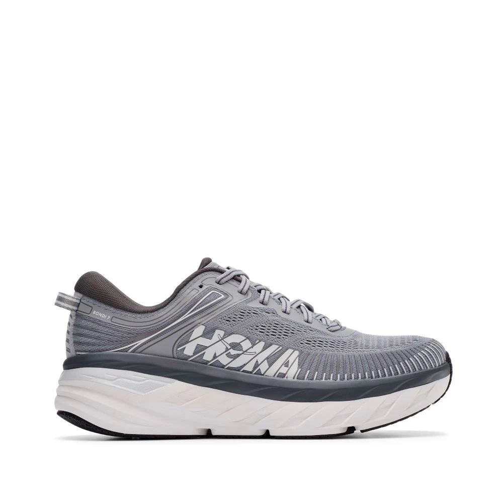'HOKA' Men's Bondi 7 - Wild Dove / Dark Shadow (Extra Wide) 6 'HOKA' Men's Bondi 7 - Wild Dove / Dark Shadow (Extra Wide)
