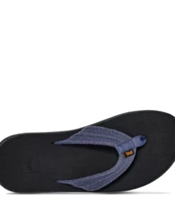 'Teva' Men's Voya Canvas Flip Sandal - Blue Indigo