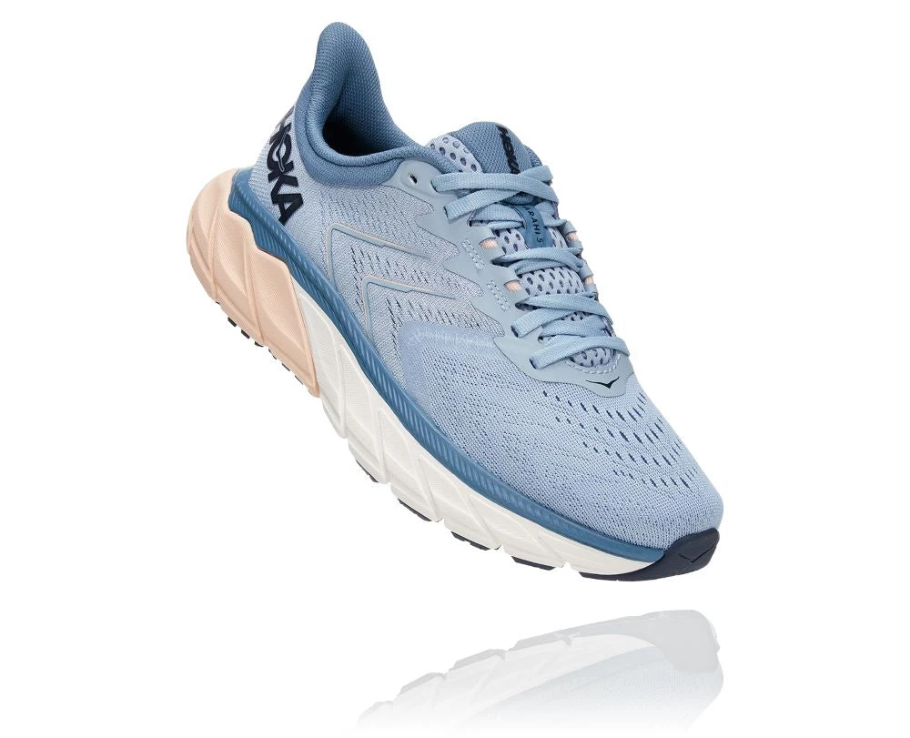 'Hoka' Women's Arahi 5 - Blue Fog / Provincial Blue 3 'Hoka' Women's Arahi 5 - Blue Fog / Provincial Blue