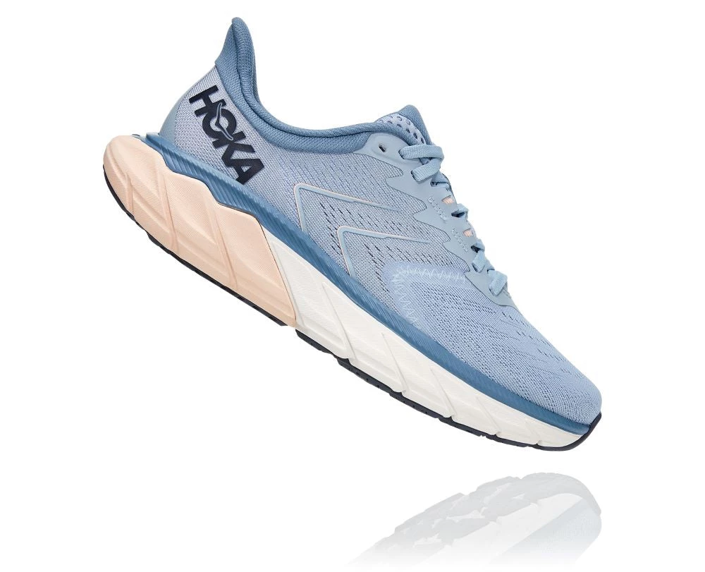 'Hoka' Women's Arahi 5 - Blue Fog / Provincial Blue 6 'Hoka' Women's Arahi 5 - Blue Fog / Provincial Blue