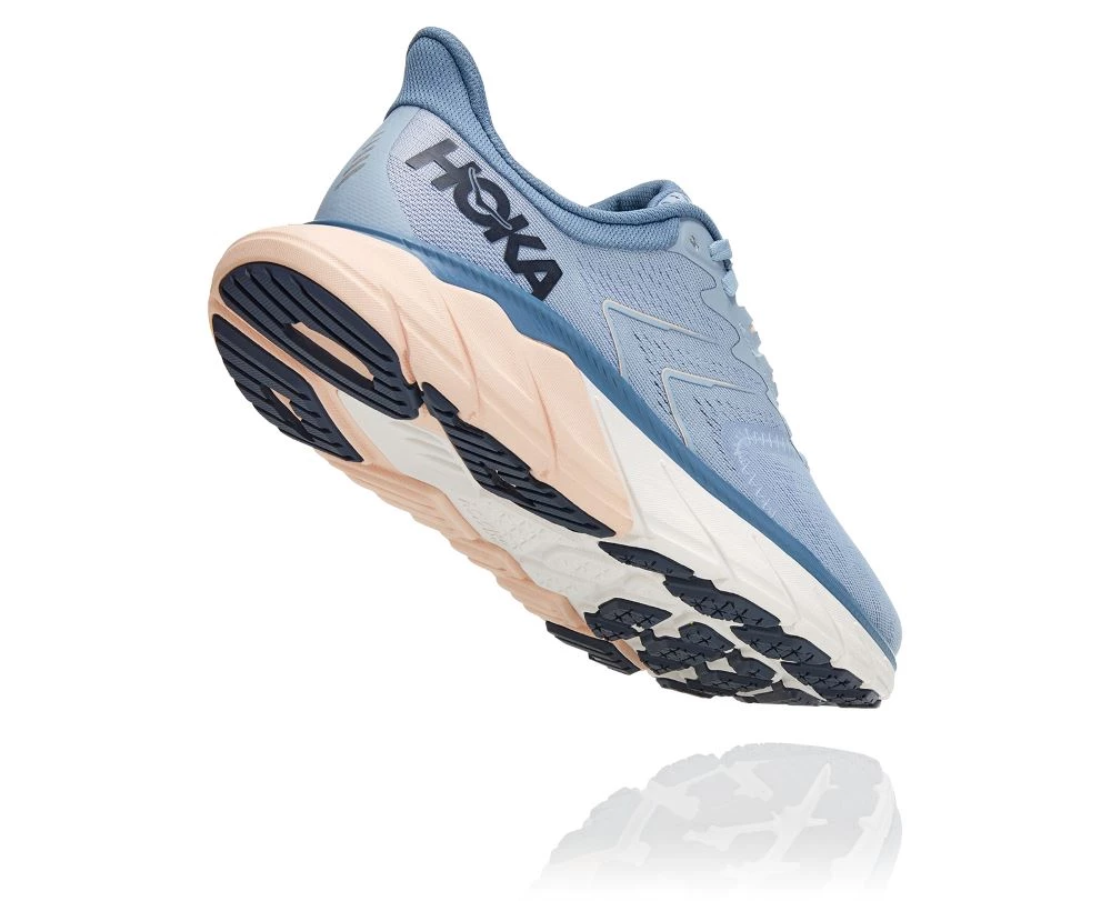 'Hoka' Women's Arahi 5 - Blue Fog / Provincial Blue 8 'Hoka' Women's Arahi 5 - Blue Fog / Provincial Blue