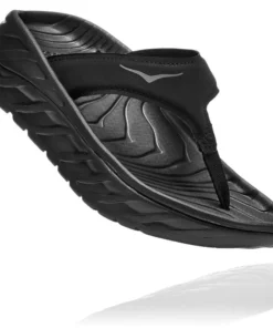 'HOKA' Women's Ora Recovery Flip - Black / Dark Grey