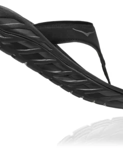 'HOKA' Women's Ora Recovery Flip - Black / Dark Grey