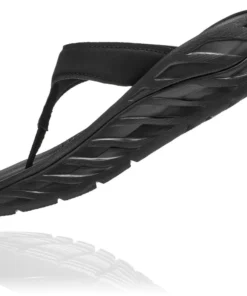 'HOKA' Women's Ora Recovery Flip - Black / Dark Grey