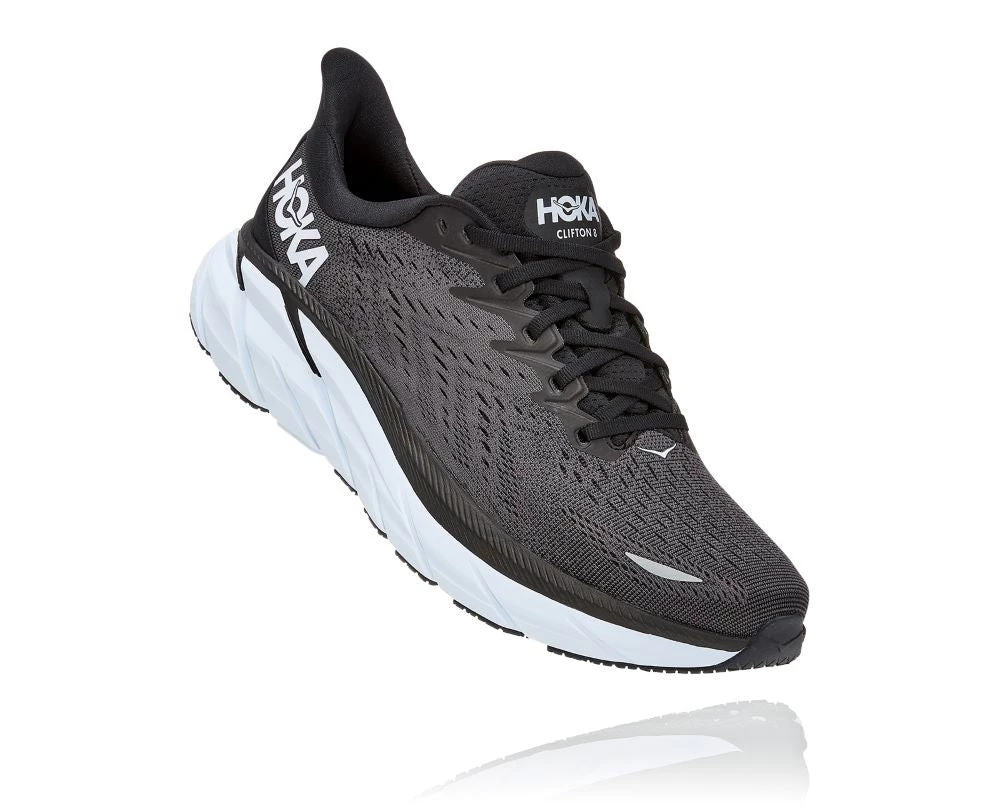Shoes & Boots 'HOKA' Men's Clifton 8 - Black / White 3 Shoes & Boots 'HOKA' Men's Clifton 8 - Black / White