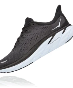 'HOKA' Men's Clifton 8 - Black / White (Wide) 11 'HOKA' Men's Clifton 8 - Black / White (Wide)