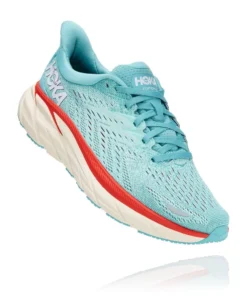 'Hoka' Women's Clifton 8 - Aquarelle / Eggshell Blue