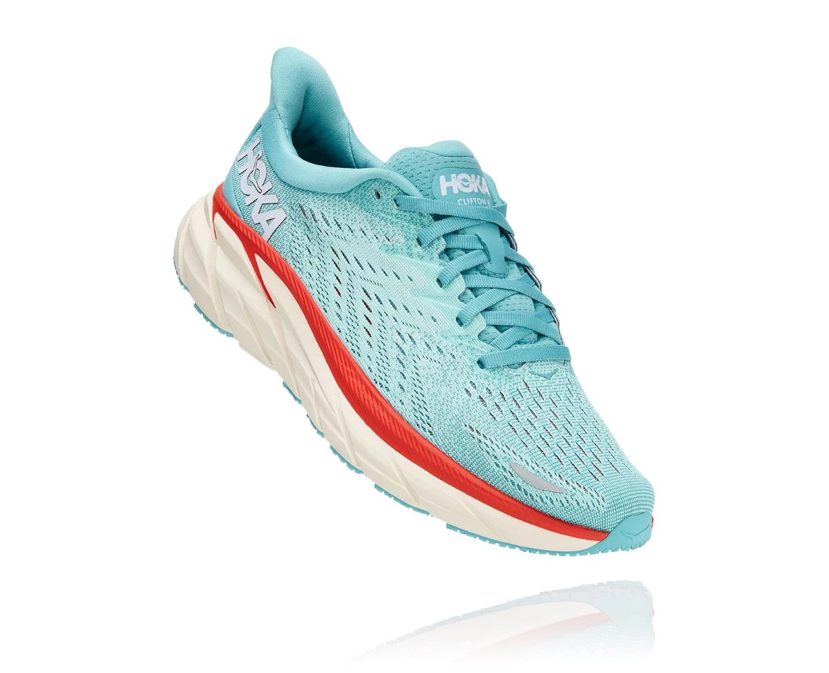 'Hoka' Women's Clifton 8 - Aquarelle / Eggshell Blue 3 'Hoka' Women's Clifton 8 - Aquarelle / Eggshell Blue