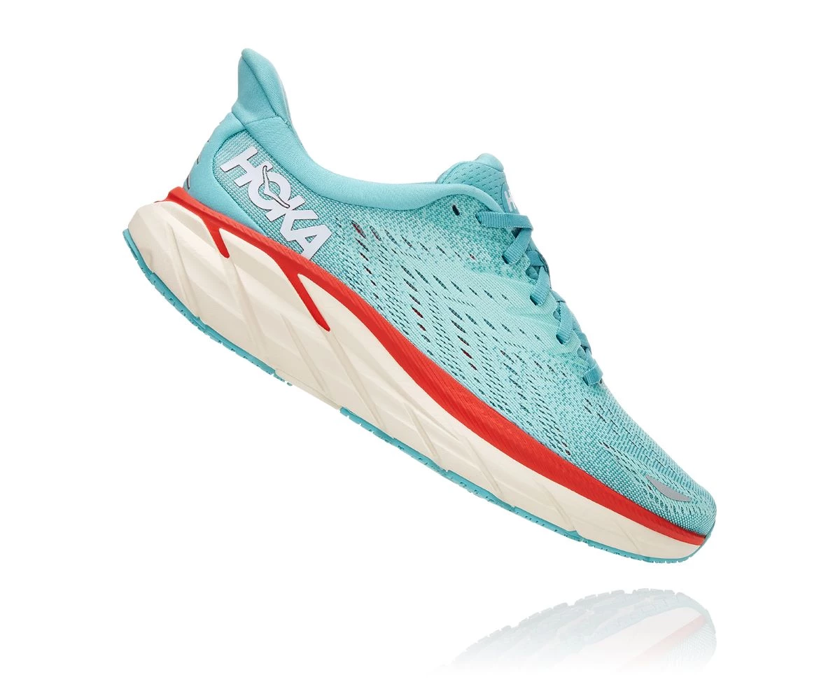 'Hoka' Women's Clifton 8 - Aquarelle / Eggshell Blue 8 'Hoka' Women's Clifton 8 - Aquarelle / Eggshell Blue