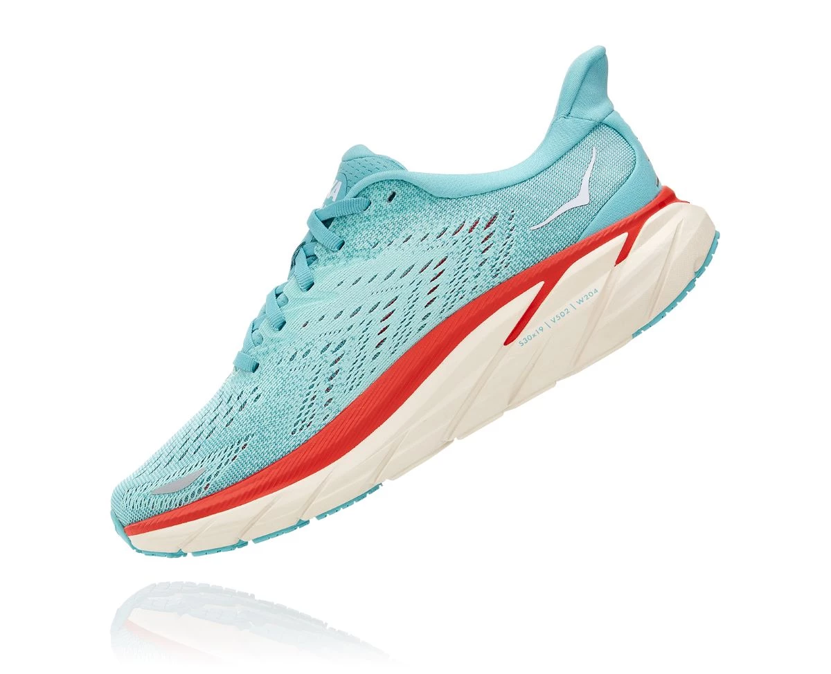 'Hoka' Women's Clifton 8 - Aquarelle / Eggshell Blue 7 'Hoka' Women's Clifton 8 - Aquarelle / Eggshell Blue