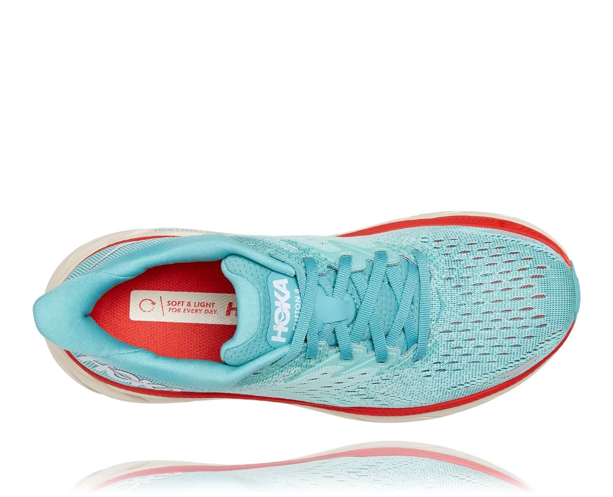 'Hoka' Women's Clifton 8 - Aquarelle / Eggshell Blue 4 'Hoka' Women's Clifton 8 - Aquarelle / Eggshell Blue