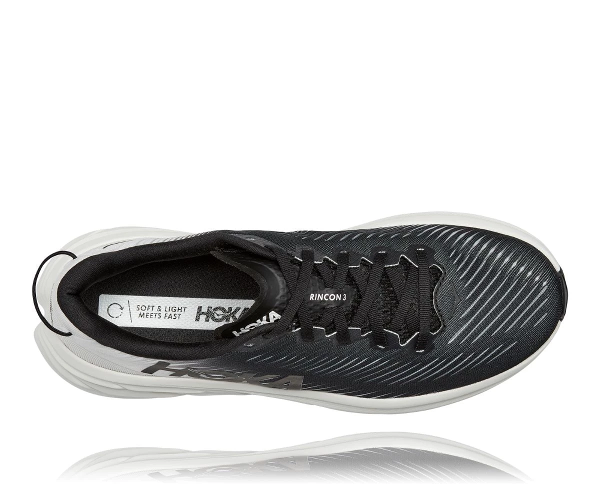 'HOKA' Men's Rincon 3 - Black / White 4 'HOKA' Men's Rincon 3 - Black / White