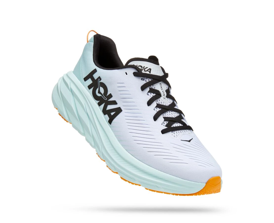 'HOKA' Women's Rincon 3 - White / Blue Glass 3 'HOKA' Women's Rincon 3 - White / Blue Glass