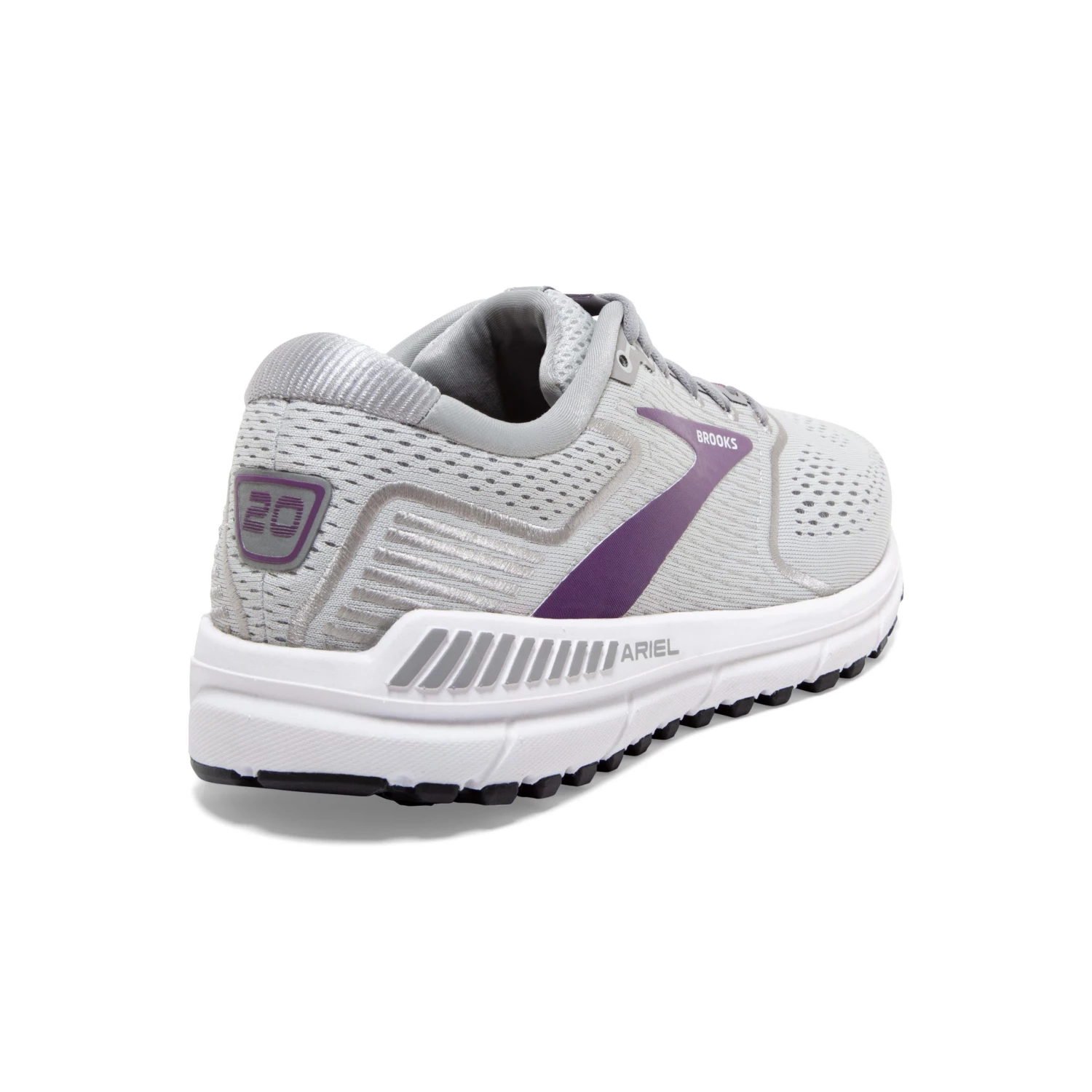 'Brooks' Women's Ariel 20 - Oyster / Alloy / Grape 8 'Brooks' Women's Ariel 20 - Oyster / Alloy / Grape
