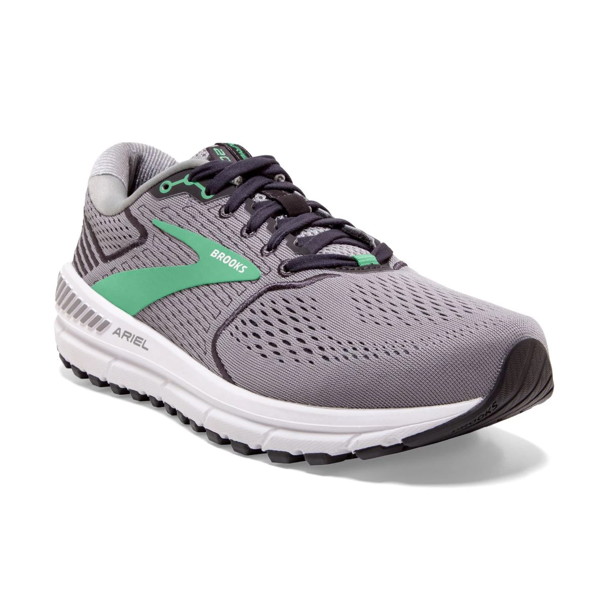 'Brooks' Women's Ariel 20 - Alloy / Blackened Pearl / Green 4 'Brooks' Women's Ariel 20 - Alloy / Blackened Pearl / Green